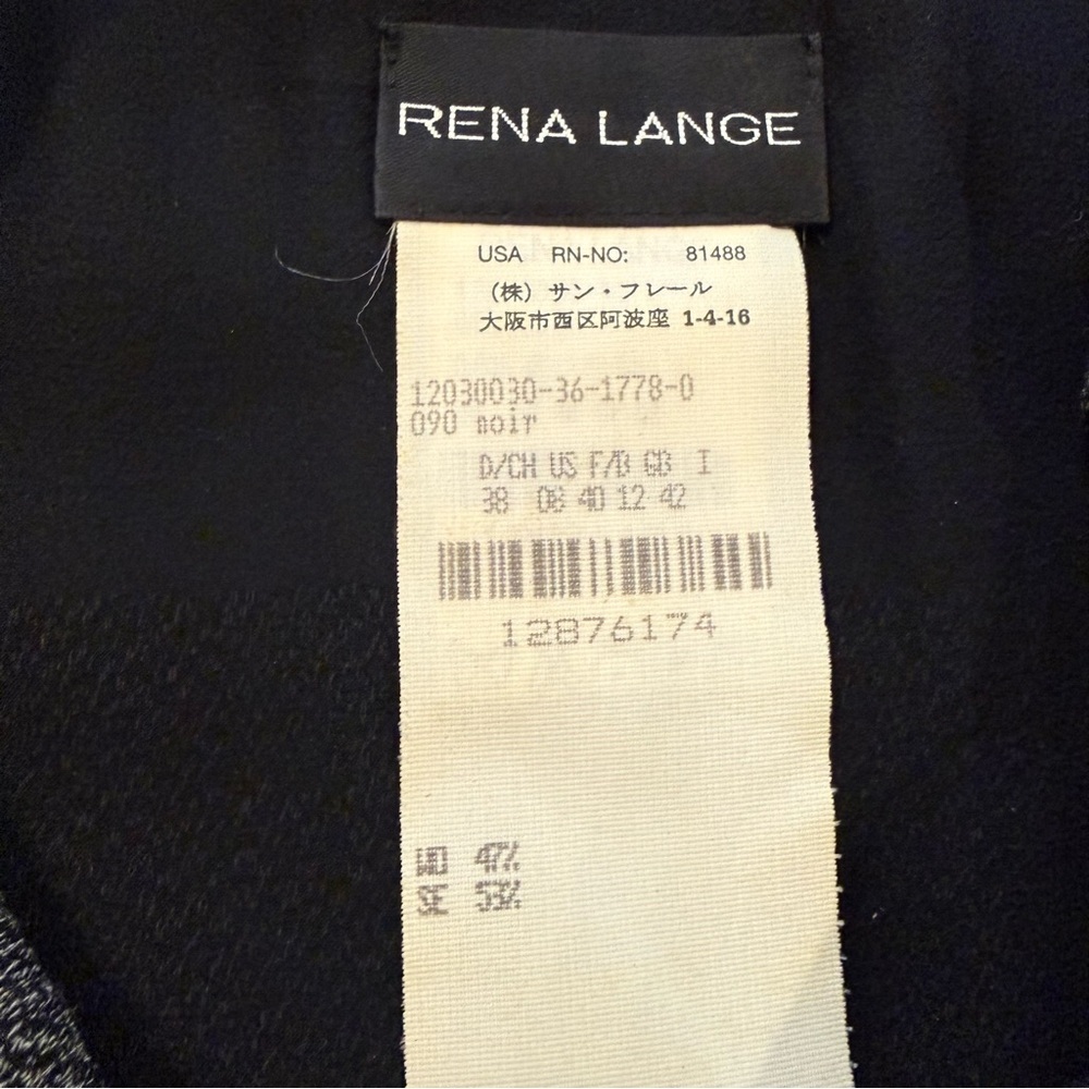 Rena Lange Dress Women’s 8US 12EU Grey Collared Wool Silk Old Money Office Luxe - Picture 6 of 13